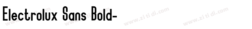Electrolux Sans Bold字体转换